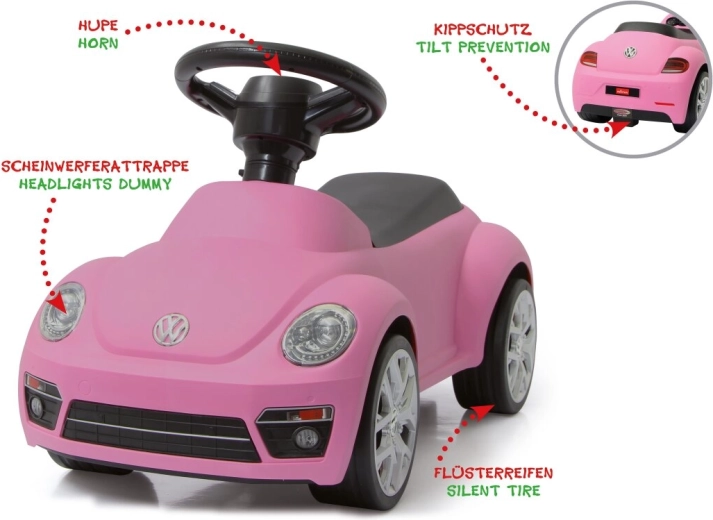 Cavalcabile Jamara Volkswagen Beetle rosa