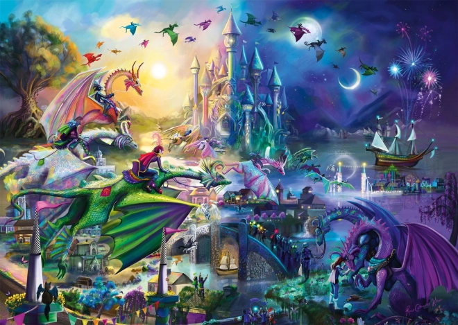 Concorso Notturno del Drago Puzzle 1000 Pezzi