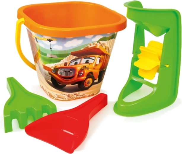 Set da sabbia Dino Tatra con secchiello e mulinello, 4 pezzi