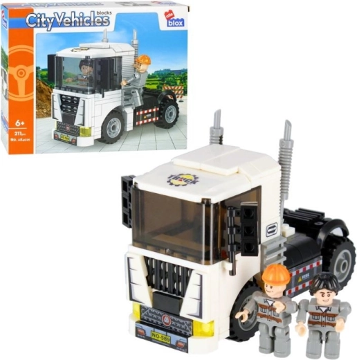 Set di costruzioni AlleBlox City – camion con minifigure, 211 pezzi