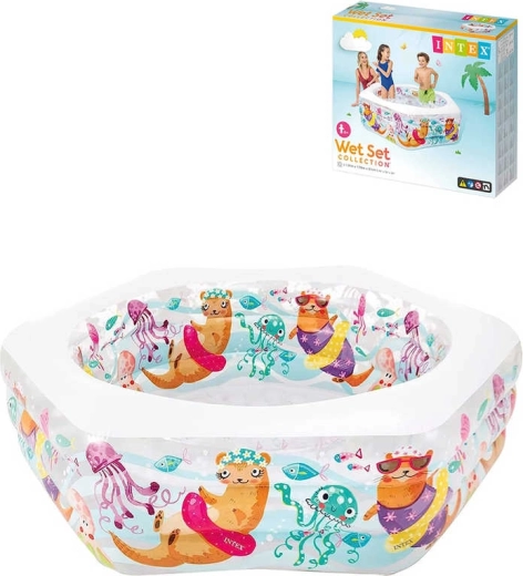 Piscina gonfiabile Intex con lontre 191 × 178 × 61 cm