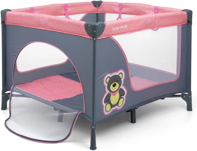 Box pieghevole per bambini MILLY MALLY Fun Pink Bear