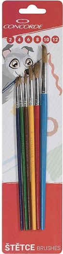 Set di pennelli tondi CONCORDE Color, 6 pz