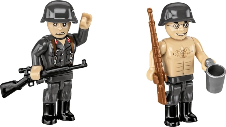 Minifigure di artiglieri con accessori