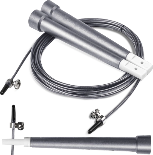 Corda per saltare veloce Neo-Sport grigia