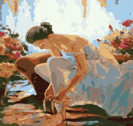 Dipinto con numeri Ballerina 40 × 50 cm