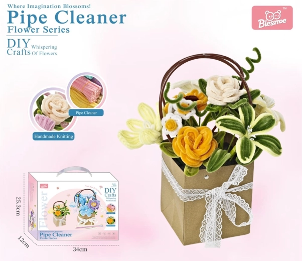 Kit creativo fai-da-te per bouquet di fiori per bambini