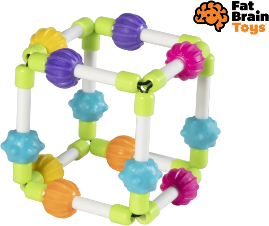 Fat Brain morbido giocattolo sensoriale Quubi per neonati