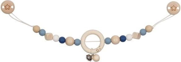 Catenella per passeggino blu con chiusure