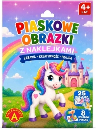 Kit creativo per immagini con sabbia Unicorno