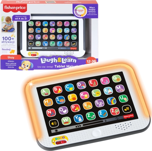 Tablet educativo interattivo Fisher-Price per i più piccoli con oltre 100 suoni (in polacco)