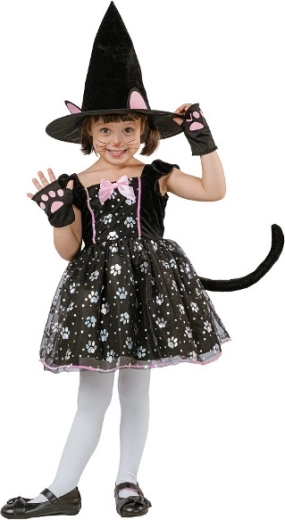 Costume da gattina strega (taglia 92/104)
