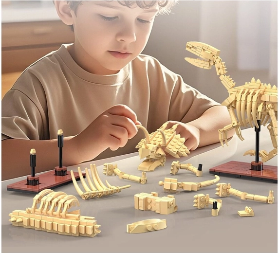 Costruzione divertente per piccoli paleontologi