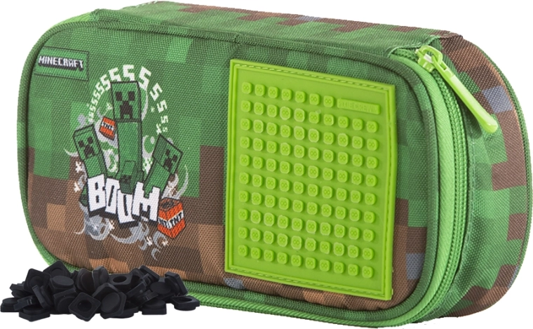 Astuccio ovale a due piani Pixie Crew Minecraft per studenti