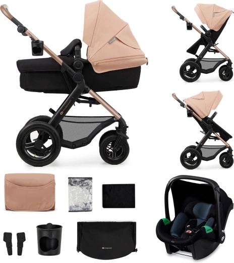 Kinderkraft MOOV 2 AIR passeggino combinato 3 in 1 sand beige