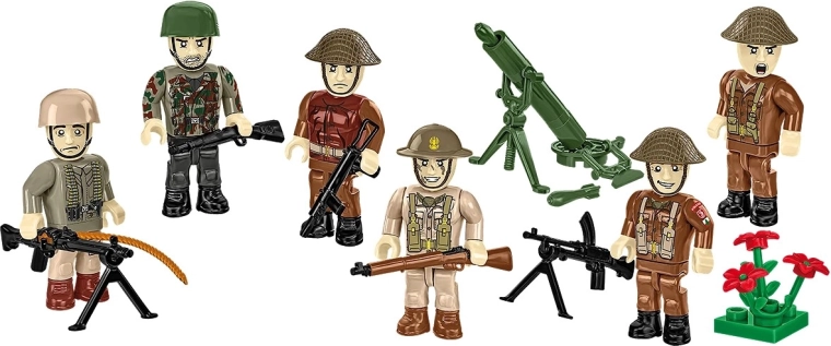 Sei minifigure dettagliate per scene dinamiche