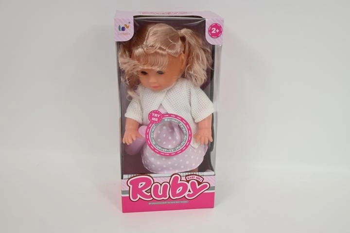 Bambola interattiva Ruby 30 cm con biberon