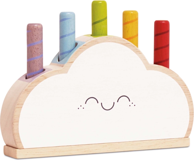 Le Toy Van nuvoletta arcobaleno in legno – primo gioco per bambini
