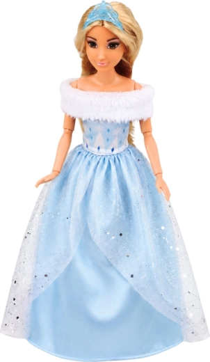 Principessa in abito blu scintillante