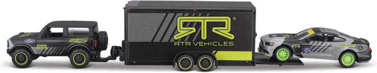 Maisto Design Team Haulers Ford Bronco con rimorchio e Ford Mustang GT 1:64