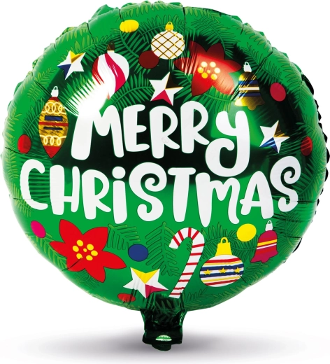 Palloncino natalizio in lamina a forma di sfera, 45 cm
