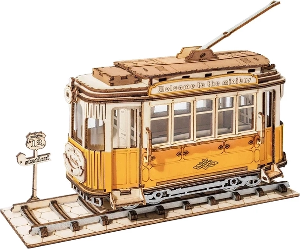 Puzzle 3D in Legno Tram di Rolife