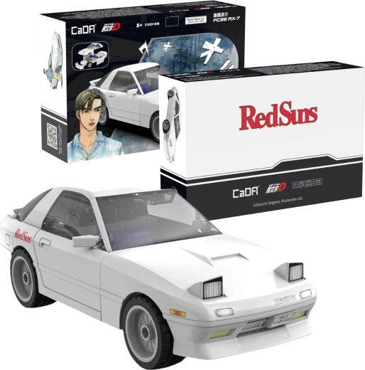 CaDA Mazda RX-7 FD3S Initial D kit di costruzione auto 1:35
