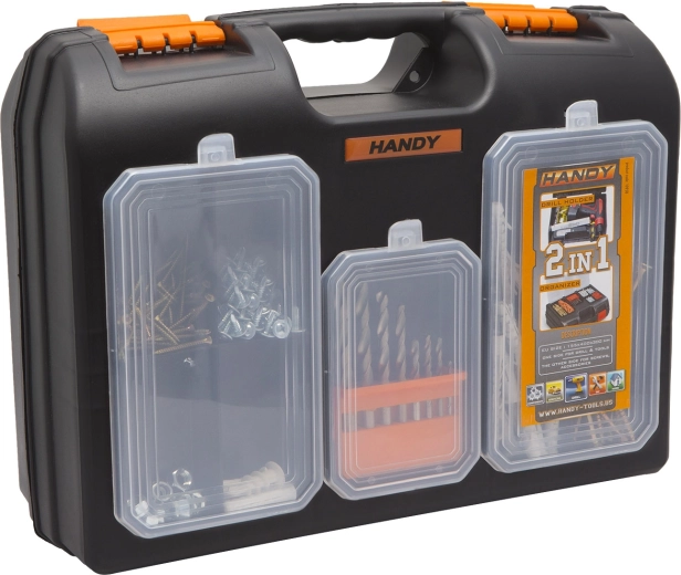 Valigetta in plastica per attrezzi con organizer