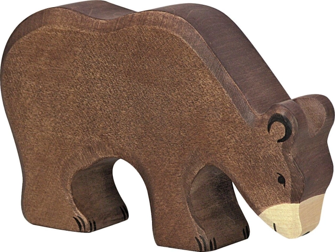 Orso bruno Holztiger mentre mangia