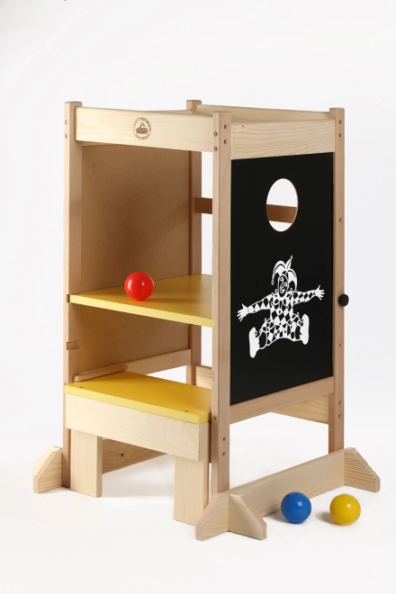 Torre di apprendimento multifunzionale in legno massello