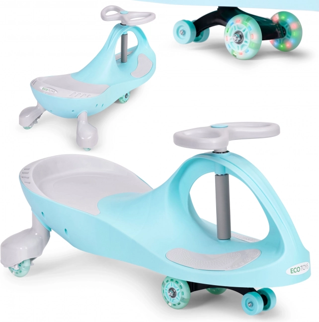 Macchinina a spinta wiggle car con ruote LED blu ECOTOYS