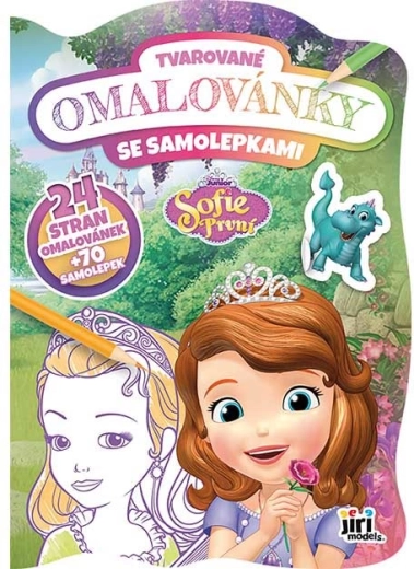 Album da colorare sagomato Sofia la Prima con adesivi