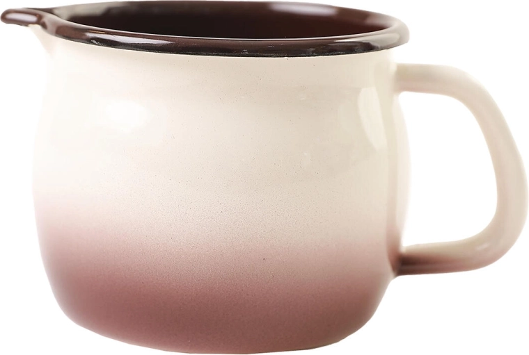 Bicchiere smaltato con beccuccio 0,8 l Capuccino, diametro 10 cm