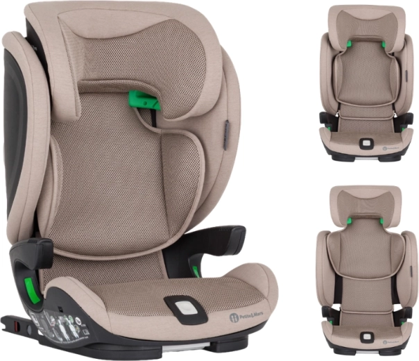 Seggiolino auto Petite&Mars Elite Fix Pro i-Size tan brown air 100–150 cm (15–36 kg)