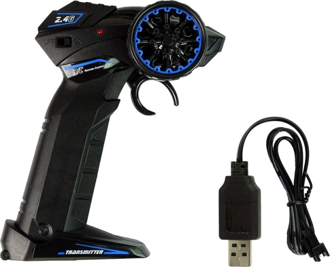 Comodo radiocomando a pistola + ricarica USB