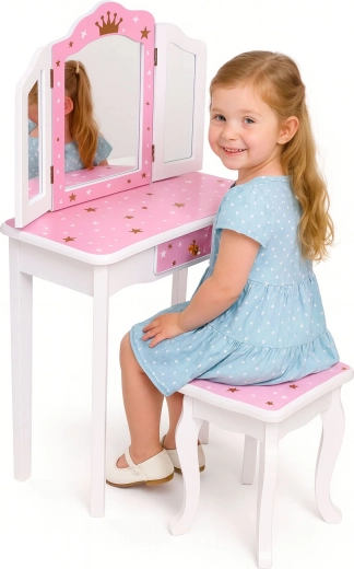 Triplo specchio come in un vero salone