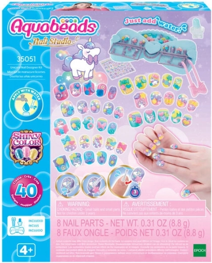 Aquabeads studio unicorni per unghie per bambini