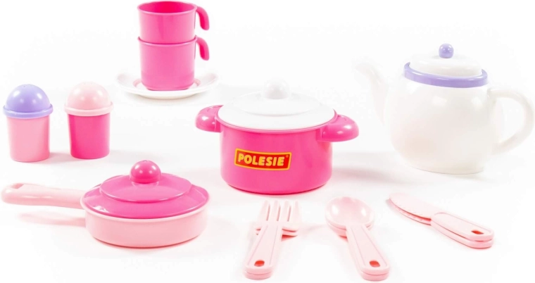 Set da cucina per bambini Nastenka per due – 18 pezzi