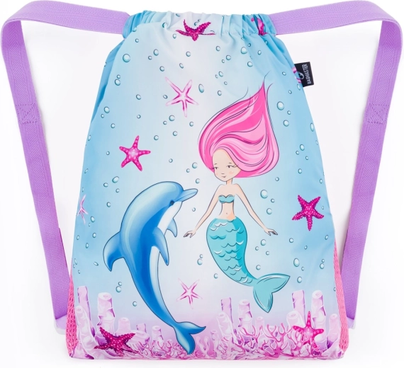 Sacca scolastica Bagmaster per scarpe di ricambio e ginnastica – sirena