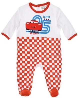 Tutina in velluto per bambini Disney Cars arancione