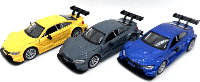Modello in metallo BMW M4 DTM con luci e suoni (3 varianti)