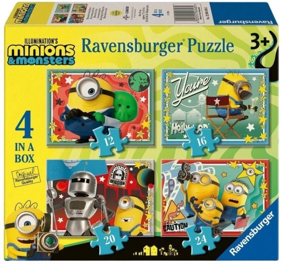 Puzzle Ravensburger Minions e mostri 4 in 1 (12, 16, 20, 24 pezzi)