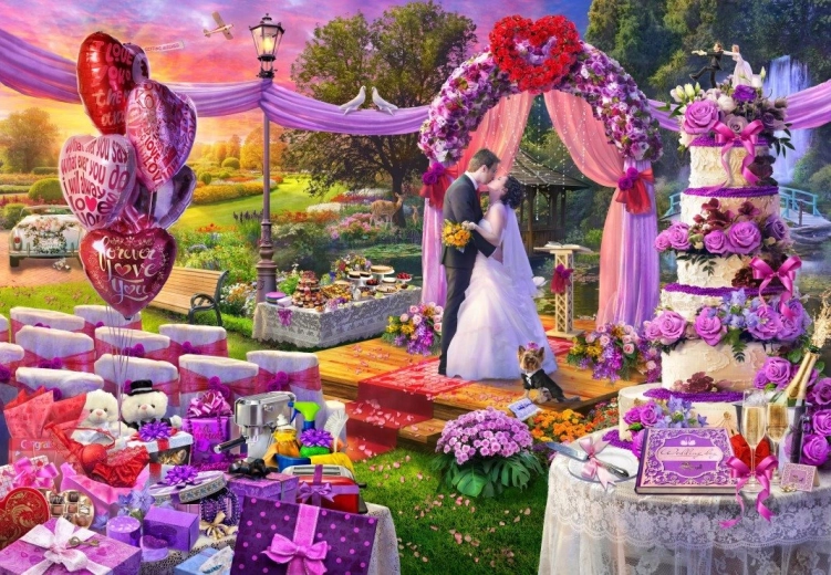 Puzzle Bluebird Giorno del Matrimonio 1000 pezzi