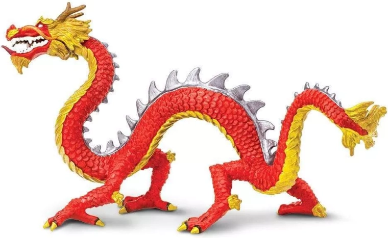 Safari Ltd. statuetta drago cinese cornuto