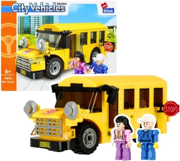 Set di costruzioni Alleblox City autobus scolastico (242 pezzi) - 1 pezzo