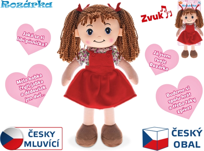 Bambola Rozárka parlante in ceco 35 cm