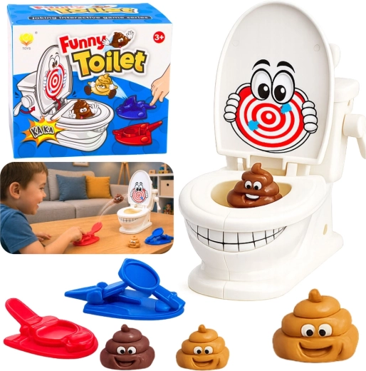 Funny toilet – gioco di destrezza con catapulte lancia-pezzi