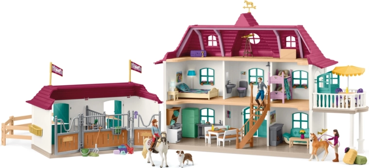 Schleich Horse Club casa di campagna e stalla sul lago
