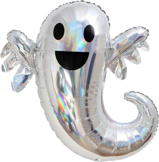 Palloncino in mylar Fantasma olografico - 1 pezzo