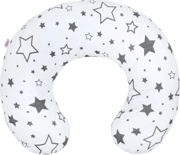 Cuscino per allattamento New Baby stelle grigio